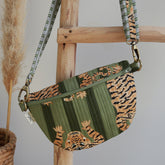 Crossbody bag leopard green